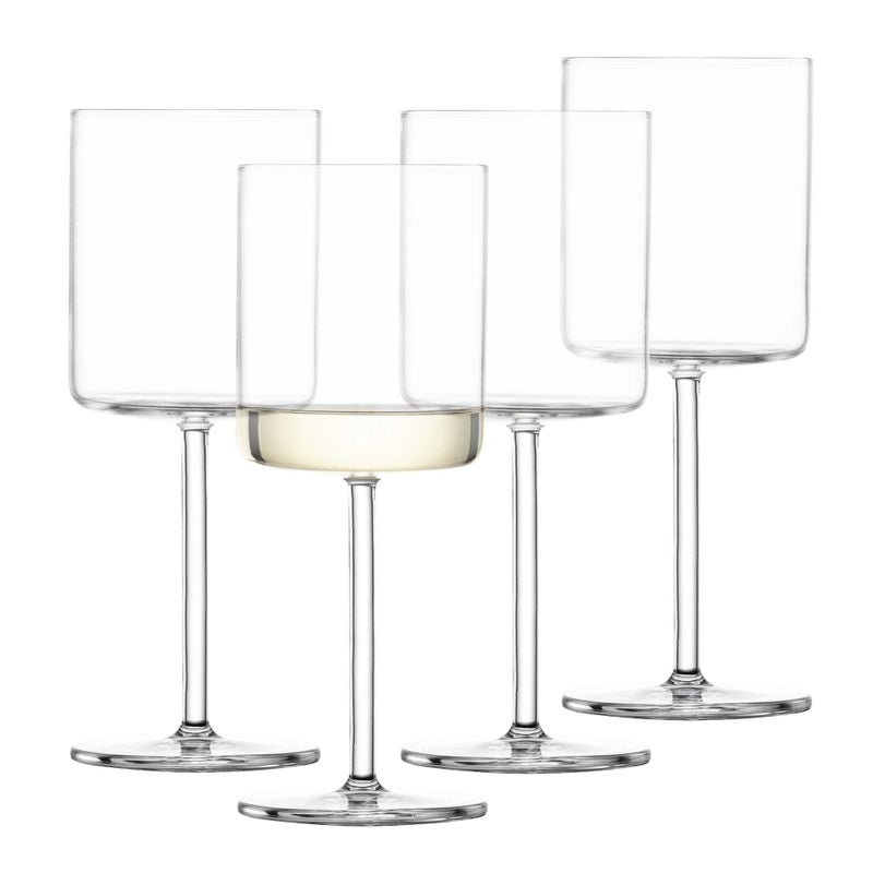 SCHOTT ZWIESEL Modo White Wine Glass (Set of 4), Straight-Lined Wine Glasses for White Wine, Dishwasher-Safe Tritan Crystal Glasses, Made in Germany (13.5 Ounce) - Image 1